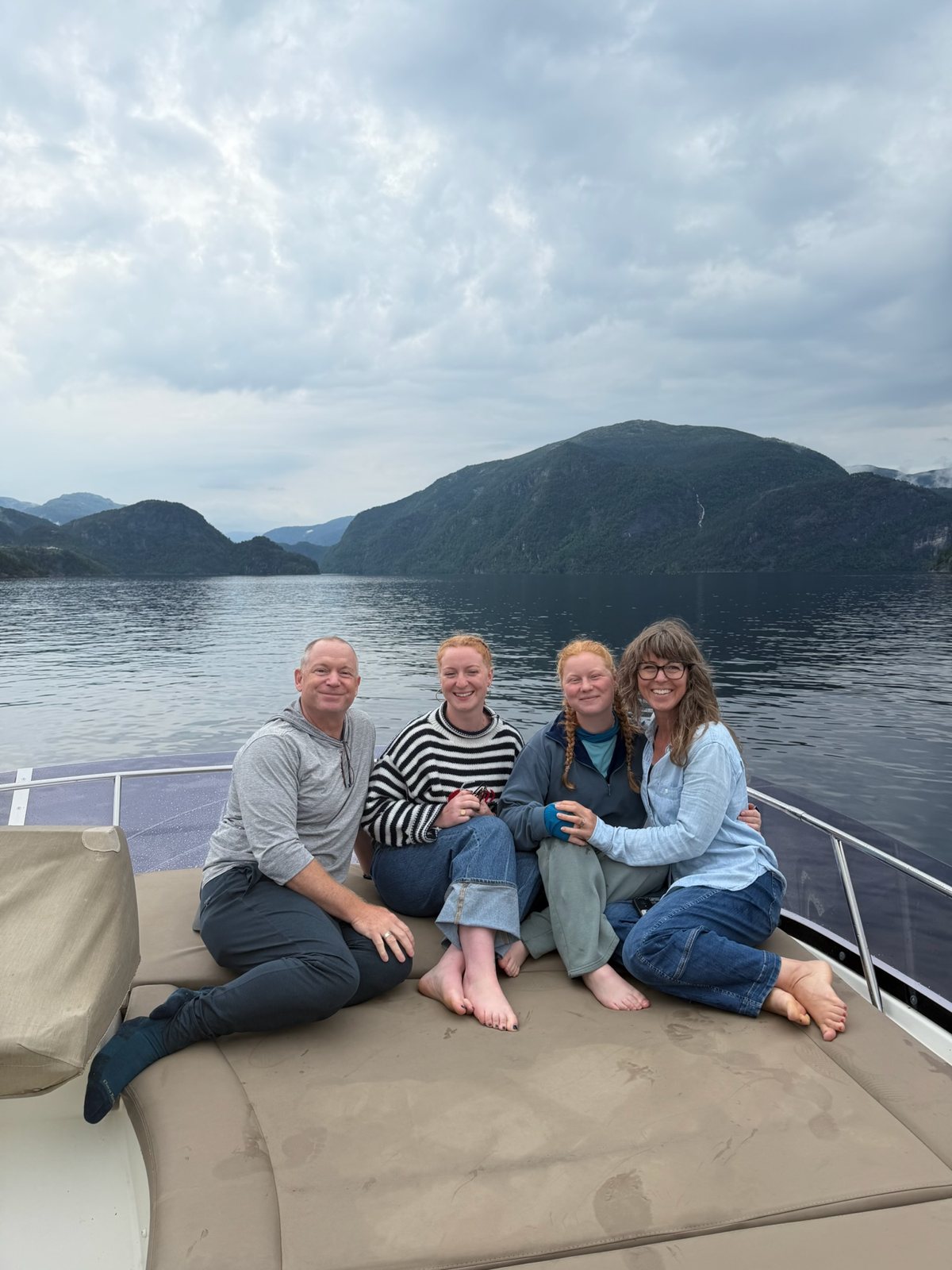 The foredeck is the best seat in the house