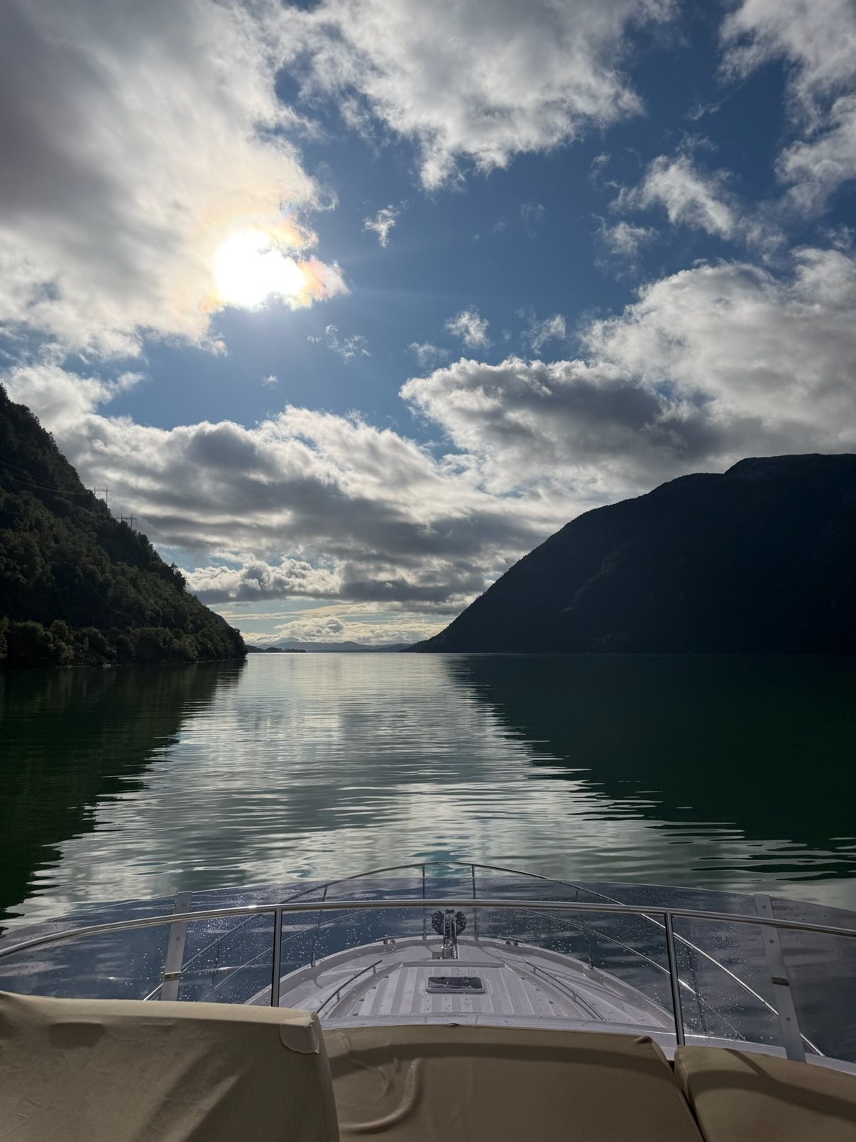 Evening glass, all the way back to Bergen